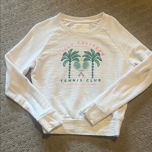 Lilly Pulitzer Resort White Palm Beach Tennis Pullover